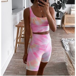 Beach Riot Biker Shorts tie dye